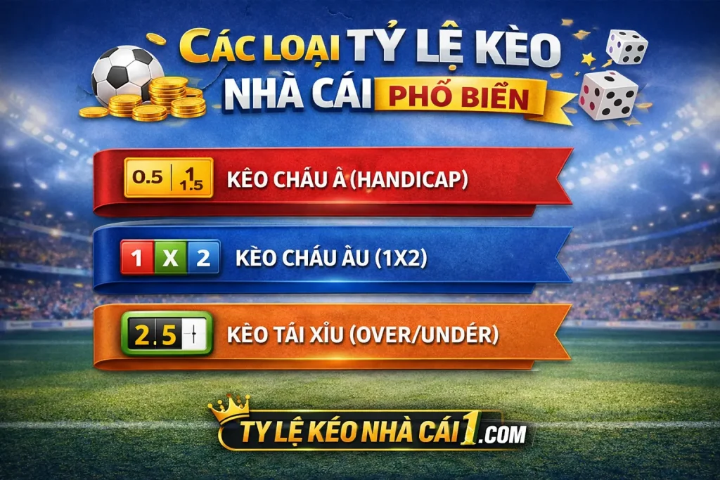 Các loại kèo phổ biến nhất hiện nay